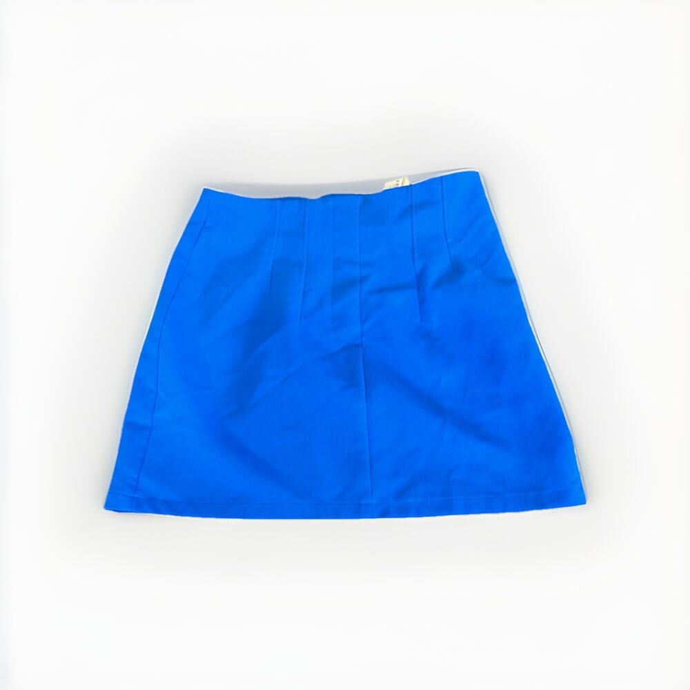 Zara Blue Skirt Mini Women’s Size Small, Zip Closure Stretch
